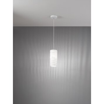 Suspension Fabas Luce Marbella Blanc, 1 lumière