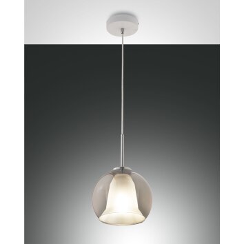 Suspension Fabas Luce Bretagna Blanc, 1 lumière