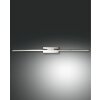 Applique murale Fabas Luce Nala LED Chrome, 1 lumière