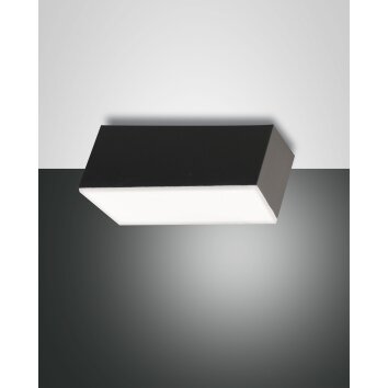 Plafonnier Fabas Luce Lucas LED Anthracite, 1 lumière