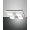 Plafonnier Fabas Luce Lucas LED Blanc, 4 lumières