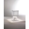 Lampe de table Fabas Luce Adda Blanc, 1 lumière