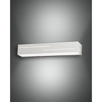 Applique murale Fabas Luce Banny LED Blanc, 2 lumières