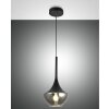 Suspension Fabas Luce Apollo Noir, 1 lumière