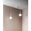 Suspension Fabas Luce Apollo Blanc, 2 lumières