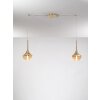 Suspension Fabas Luce Apollo Laiton, 2 lumières