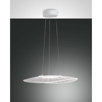 Suspension Fabas Luce Vela LED Blanc, 1 lumière