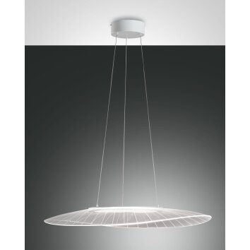 Suspension Fabas Luce Vela LED Blanc, 1 lumière