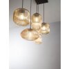 Suspension Fabas Luce Gillis Noir, 5 lumières