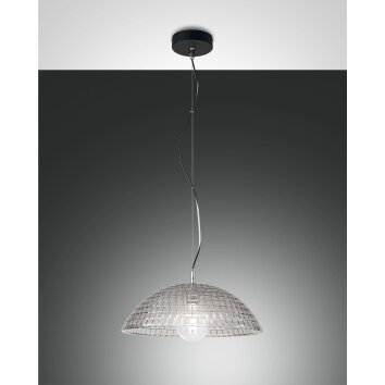 Suspension Fabas Luce Diamond Noir, 1 lumière