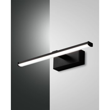 Applique murale Fabas Luce Nala LED Noir, 1 lumière