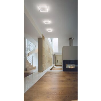 Plafonnier Fabas Luce Bard LED Blanc, 1 lumière