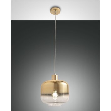 Suspension Fabas Luce Cathy Chrome, 1 lumière