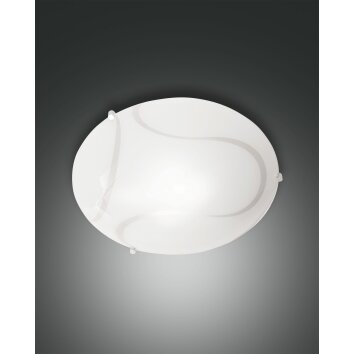 Plafonnier Fabas Luce Magma Blanc, 1 lumière