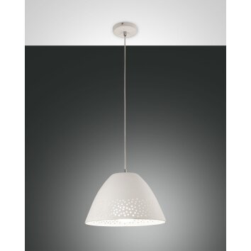 Suspension Fabas Luce Casale Blanc, 1 lumière