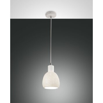 Suspension Fabas Luce Marina Blanc, 1 lumière