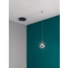 Suspension Fabas Luce Arabella LED Noir, 1 lumière