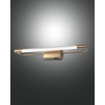 Applique murale Fabas Luce Rapallo LED Laiton, 1 lumière