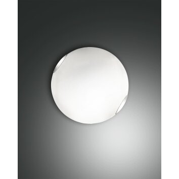 Plafonnier Fabas Luce Fox LED Blanc, 1 lumière