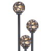 Borne lumineuse Globo HILARIO Anthracite, 3 lumières