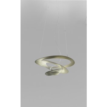 Suspension Artemide Pirce Micro LED Or, 1 lumière