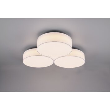 Plafonnier Trio Lugano LED Blanc, 1 lumière