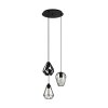 Suspension Eglo-Leuchten DISTAFF Noir, 3 lumières