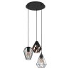 Suspension Eglo-Leuchten DISTAFF Noir, 3 lumières