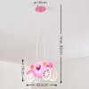 Suspension Srono Rose, 2 lumières