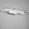 Applique murale Trio-Leuchten Gianni LED Chrome, 1 lumière