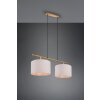 Suspension Trio-Leuchten Korba Brun, 2 lumières