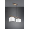 Suspension Trio-Leuchten Korba Brun, 2 lumières