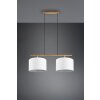 Suspension Trio-Leuchten Korba Brun, 2 lumières