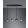 Suspension Trio-Leuchten Fletcher Noir, 4 lumières