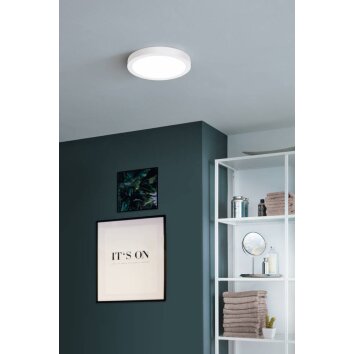 Plafonnier Eglo-Leuchten FUEVA-Z LED Blanc, 1 lumière