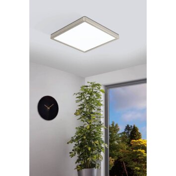 Plafonnier Eglo-Leuchten FUEVA-Z LED Nickel mat, 1 lumière