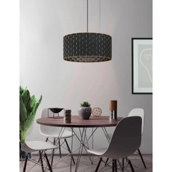 Suspension Eglo-Leuchten MARASALES Noir, 1 lumière