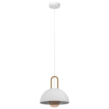 Suspension Eglo-Leuchten CALMANERA Laiton, Blanc, 1 lumière