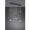 Suspension Trio-Leuchten Franklin LED Anthracite, 3 lumières