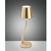 Lampe de table Fabas-Luce JUDY LED Or, 1 lumière