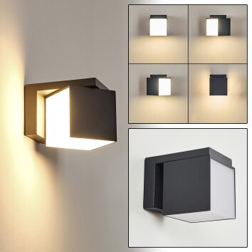 Applique murale d'extérieur Swanek LED Anthracite, 1 lumière