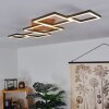 Plafonnier Zocca LED Brun, Bois foncé, 1 lumière