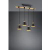 Suspension Trio-Leuchten Harris Noir, 4 lumières