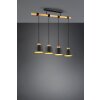 Suspension Trio-Leuchten Harris Noir, 4 lumières