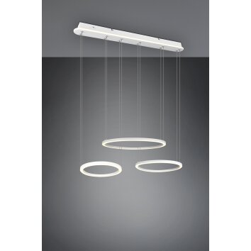 Suspension Trio-Leuchten Morrison LED Blanc, 1 lumière