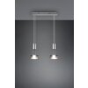 Suspension Trio-Leuchten Franklin LED Nickel mat, 2 lumières