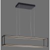 Suspension Paul-Neuhaus CONTURA LED Noir, 4 lumières