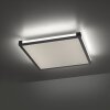 Plafonnier Leuchten-Direkt MARIO LED Noir, 1 lumière, Télécommandes, Changeur de couleurs