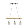 Suspension Leuchten-Direkt SPRING Écru, Noir, 3 lumières