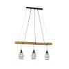 Suspension Leuchten-Direkt SPRING Écru, Noir, 3 lumières